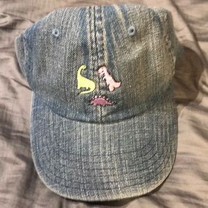 DINO HAT “literally dead” denim